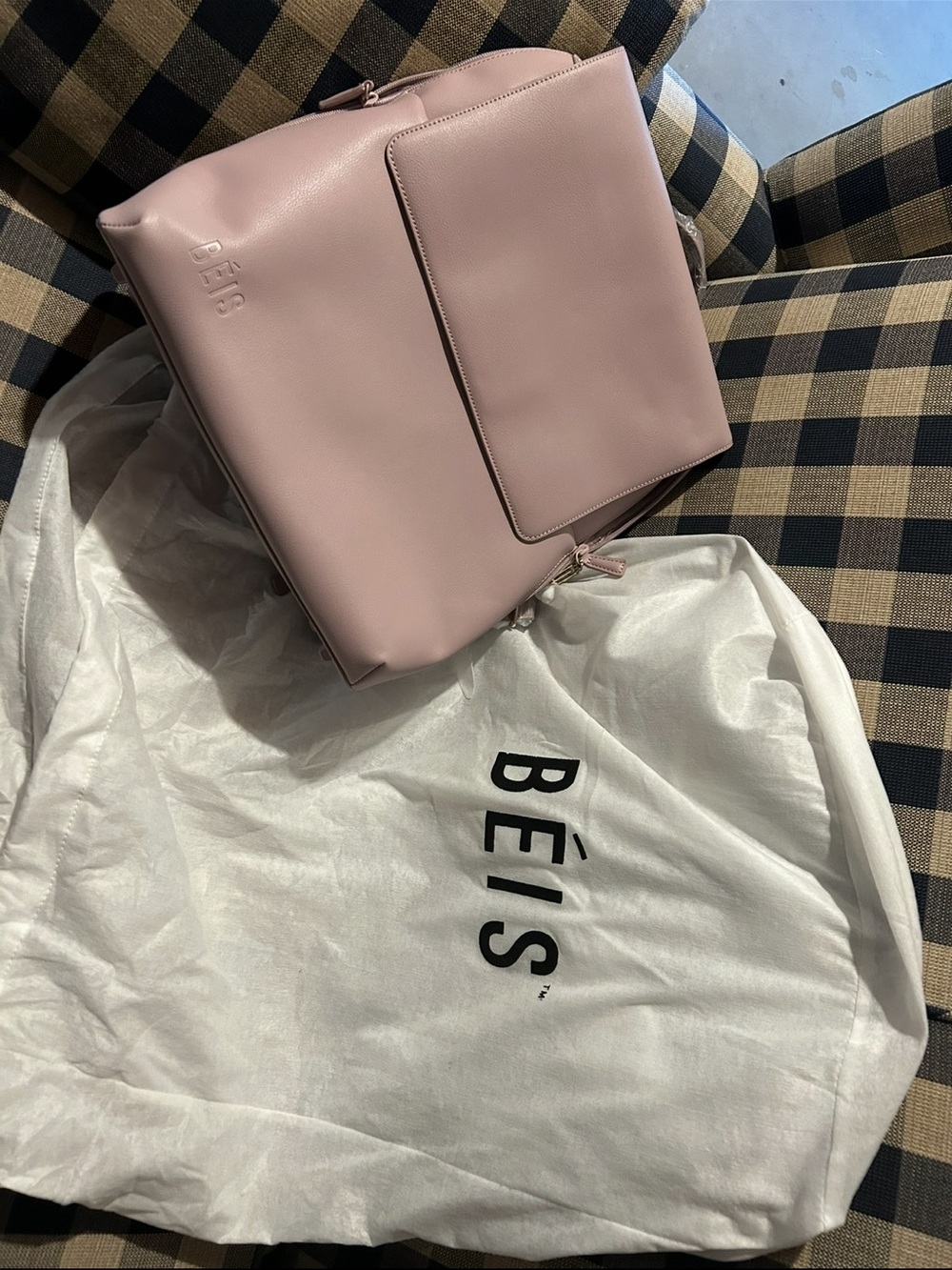 BEIS Soft Blush Everyday Backpack